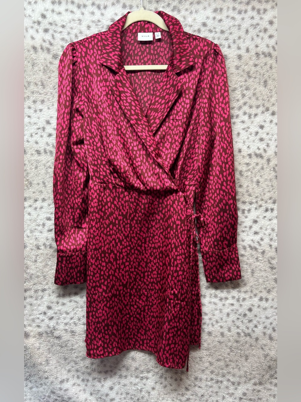 VILA WRAP DRESS - Picture 2 of 3